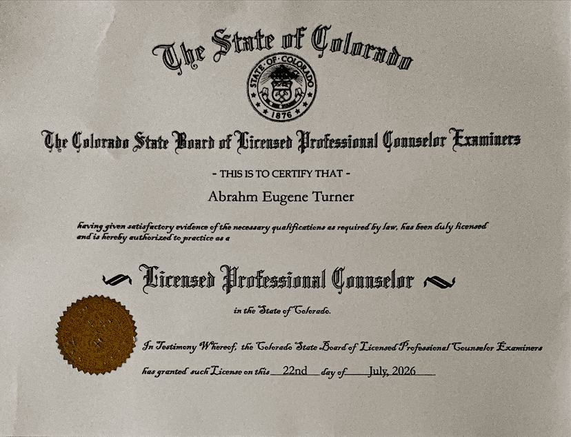 Colorado Licensed Professional Counselor License